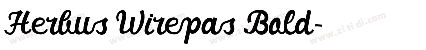 Herbus Wirepas Bold字体转换